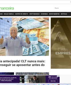 Site de Finanças TRIBUNA FINANCEIRA com Adsense e mais de 1.600 ARTIGOS