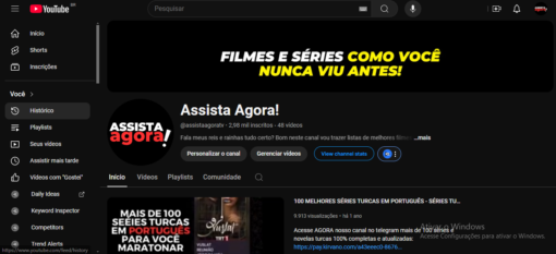 PRA SAIR RAPIDO! CANAL DARK SOBRE SÉRIES TURCAS! CPM MUITO ALTO. SEM RESTRIÇÕES – 2,9K DE INSCRITOS, CANAL RECEBE MUITAS OFERTAS DE PARCERIAS PAGAS DE AFILIADOS. ACEITO PROPOSTAS - Imagem 2