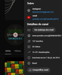 canal antigo 2016 137 inscritos • 33 vídeos