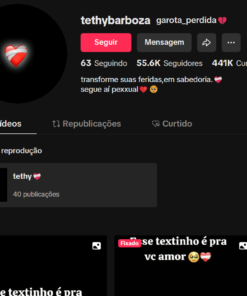 Conta do tiktok carta aberta 55.6K Seguidores 441K Curtidas