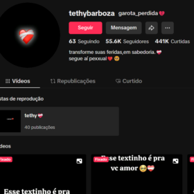 Conta do tiktok carta aberta 55.6K Seguidores 441K Curtidas