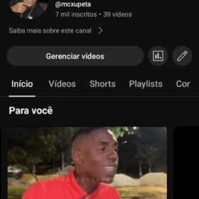 Canal do YouTube 7 mil inscritos não monetizado