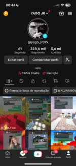 CANAL TIKTOK 228K FAMOSO E HYPADO