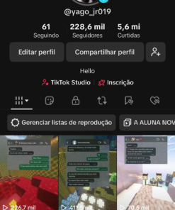 CANAL TIKTOK 228K FAMOSO E HYPADO