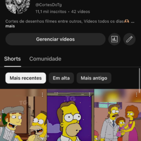 CANAL YOUTUBE SHORTS 11k COM POTENCIAL DE VIRALIZAÇÃO