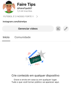 Canal YouTube de Tipster de Futebol com 1,2k (Pra vender logo)