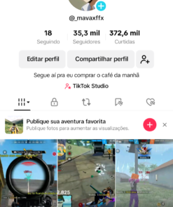 Conta do Tiktok 35K com alto engajamento, já monetizada(nicho jogos)