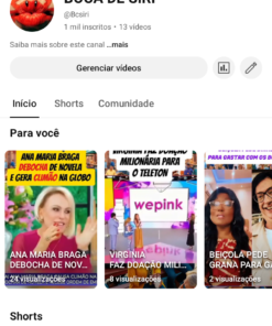 CANAL YOUTUBE - 1.290K - ENTRETENIMENTO