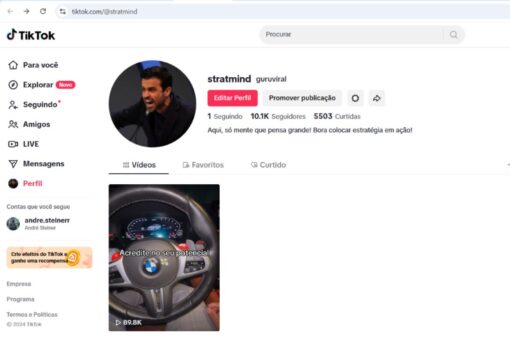 TIKTOK 10K - PERFEITO PARA MONETIZAR , NAO IMPORTA O CONTEUDO!!