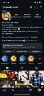 INSTAGRAM DE FUTEBOL EM ESPANHOL 200K - Imagem 2