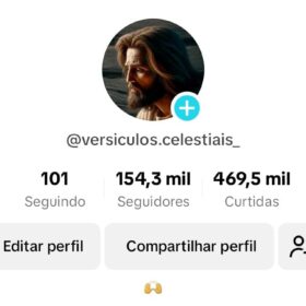 Tiktok 220k CRESCENDO 10K POR DIA!!! no nicho religião SAINDO DO FORNO recém monetizada com vídeos fáceis de criar para editores iniciantes!!!