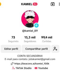 Conta tiktok 15k