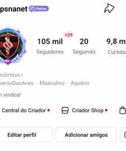 Conta kwai Monetizada de 105 mil seguidores