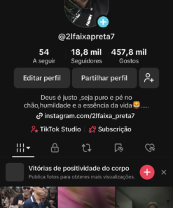 TIKTOK 18K JÁ MONETIZADA COM 16,50 DOLARES