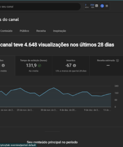 CANAL 110K INSCRITOS - ENGAJAMENTO FORTE (OPORTUNIDADE)