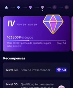 Conta Tiktok Nv 33 verificada
