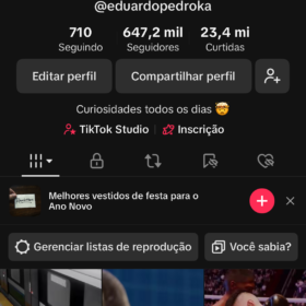 Conta no TikTok Monetizada com quase 650 Mil Seguidores