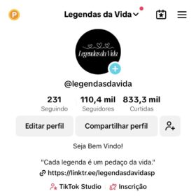 TiKTOK COM 110k - conta já monetizando - DARK