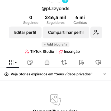Conta no Tiktok Monetizada 246 mil seguidores