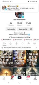 Conta *AMERICANA* Monetizada Tiktok 74K nicho religioso RPM Medio 1 Dolar