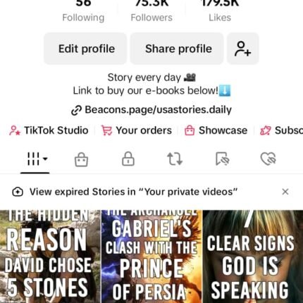 Conta *AMERICANA* Monetizada Tiktok 74K nicho religioso RPM Medio 1 Dolar