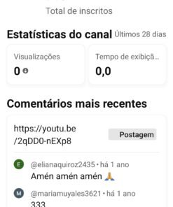 CONTA YOUTUBE 9.8K NÃO MONETIZADO