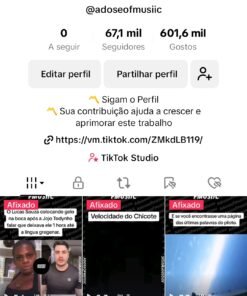 Conta TikTok Monetizada 67K com Super Engajamento e Gerando Renda