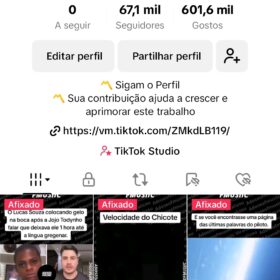 Conta TikTok Monetizada 67K com Super Engajamento e Gerando Renda
