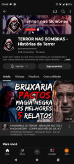 Canal Dark Histórias de Terror Monetizado 3.162K subscribers • 88 videos
