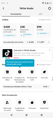 TIKTOK (3 CONTAS MONETIZADAS POR APENAS 450) | UTILIZADO IMAGENS PARA REQUISITOS, IMAGENS PRIVADAS NO MOMENTO. - Imagem 13