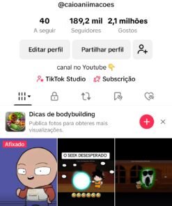 VENDO PERFIL NO TIKTOK 190K ALCANCE MUITO BOM