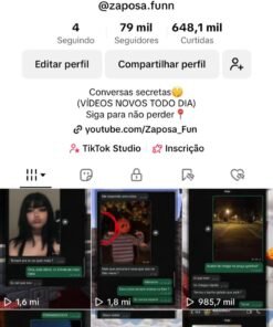 Conta Zaposa_Fun TikTok (MONETIZADA) 88 Mil Seguidores/ engajamento forte!