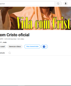 Canal Religioso com 1.730 inscritos não monetizado