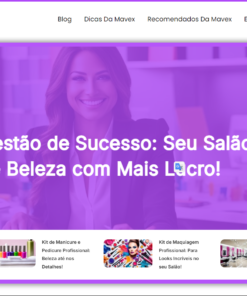 Blog sobre Beleza e Empreendedorismo, perfeito para Salões! +270 artigos com SEO, aceito propostas!