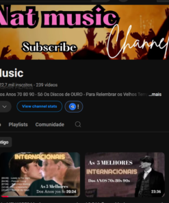 Canal de musica com 22.700 Inscritos muito barato pra vender logo ótima oportunidade.