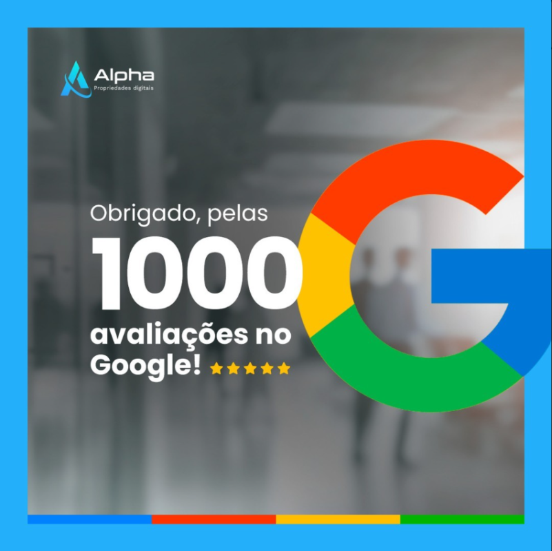 1mil avalições positivas no google