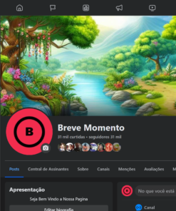 Vendo essa página do Facebook monetizada muito engajada Quase monetizada in-stream/ Com 31k de seguidores