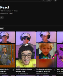 Canal do YouTube 15.500 Inscritos