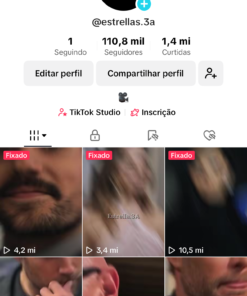 TikTok Monetizado a venda 109 mil seguidores 1.4 milhões de likes
