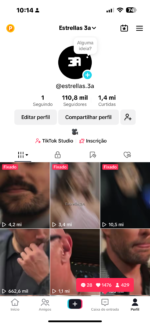TikTok Monetizado a venda 109 mil seguidores 1.4 milhões de likes