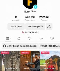 Conta TikTok 68k Monetizada