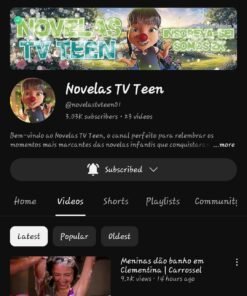 Canal com 3K, super em alta, sem strike, ganhando 1k de inscritos em 3 dias. Com grande potencial.