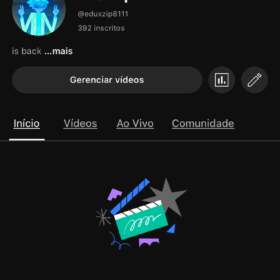 CANAL DO YOUTUBE🛑 392 INSCRITOS🔔