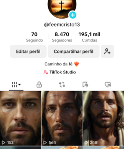 Conta do TikTok com 8k de seguidores