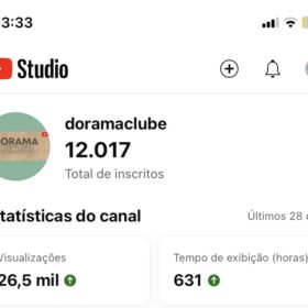 Canal Youtube sobre dorama , chance imperdível aproveite antes que seja tarde