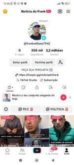 ???? TIKTOK MONETIZADO 300.8K Seguidores 2.8M Curtidas
