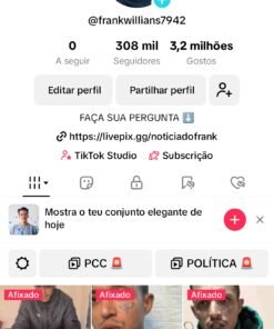 🚨 TIKTOK MONETIZADO 300.8K Seguidores 2.8M Curtidas
