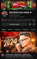 Canal de músicas Top com 268 Mil inscritos.