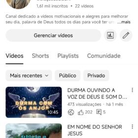 Canal engajado top 1.61K subscribers • 22 videos
