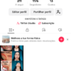 Conta Tiktok 1176 seguidores
